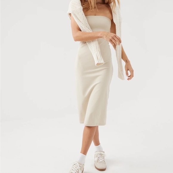 NWT OFFLINE By Aerie Real Me XTRA Night Out Tube Dress Size XL Nude - Picture 1 of 6